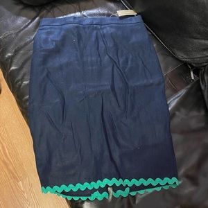 Navy skirt jcrew